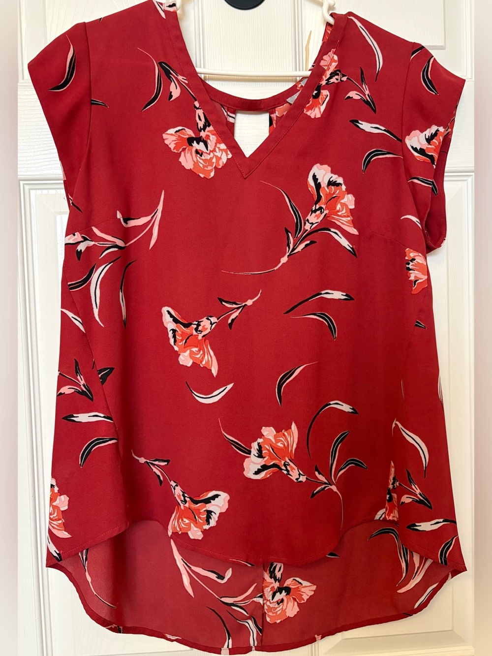 Women’s Floral V-Neck Blouse